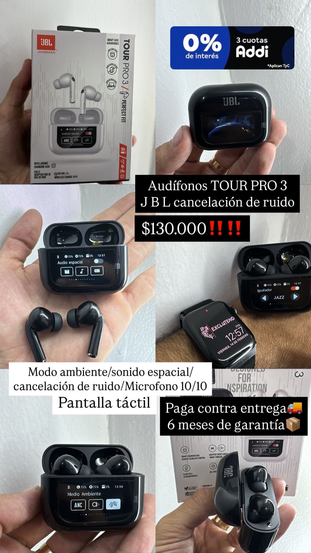 JBL TOUR PRO 3 CANCELACIÓN DE RUIDO REAL
